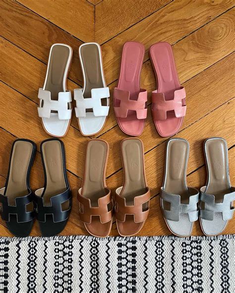 hermes silver oran sandals|hermes oran size chart.